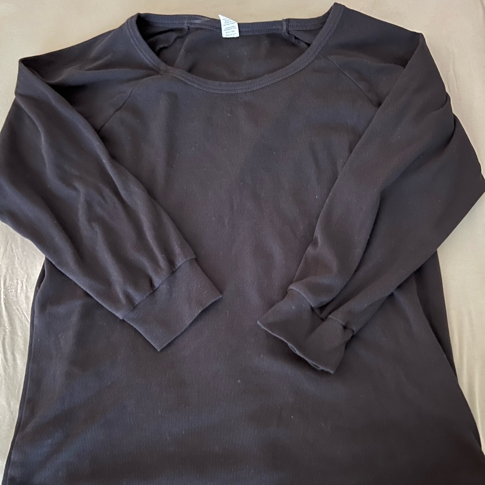 Kate Quinn Black Relaxed Long Sleeve Tee
